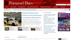 Desktop Screenshot of priemyseldnes.sk