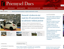 Tablet Screenshot of priemyseldnes.sk